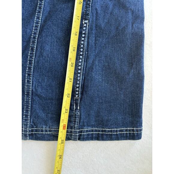 Quacker Factory Jean Jacket Rhinestone‎ Embellished Blue Small NWT Casual Wear - Picture 8 of 9